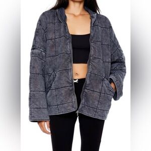 Quilted Zip-Up Jacket Small